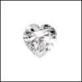 0.75 Heart Shape Cubic Zirconia CZ Loose stone