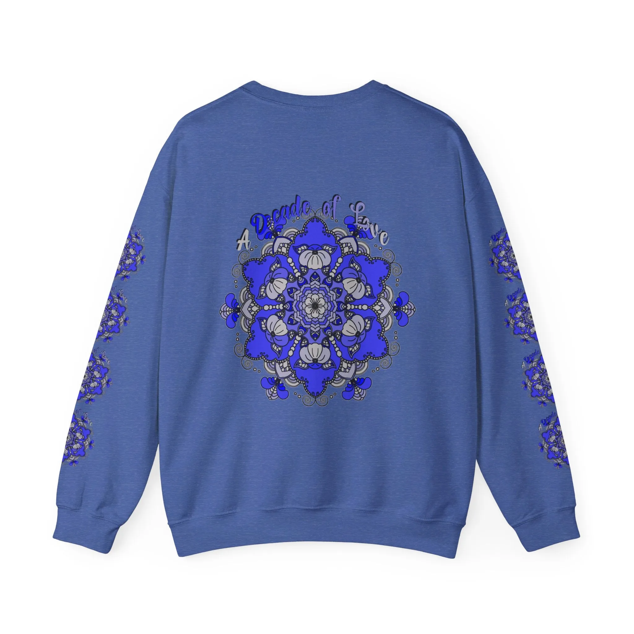 10th Anniversary Mandala Design Unisex Sweatshirt