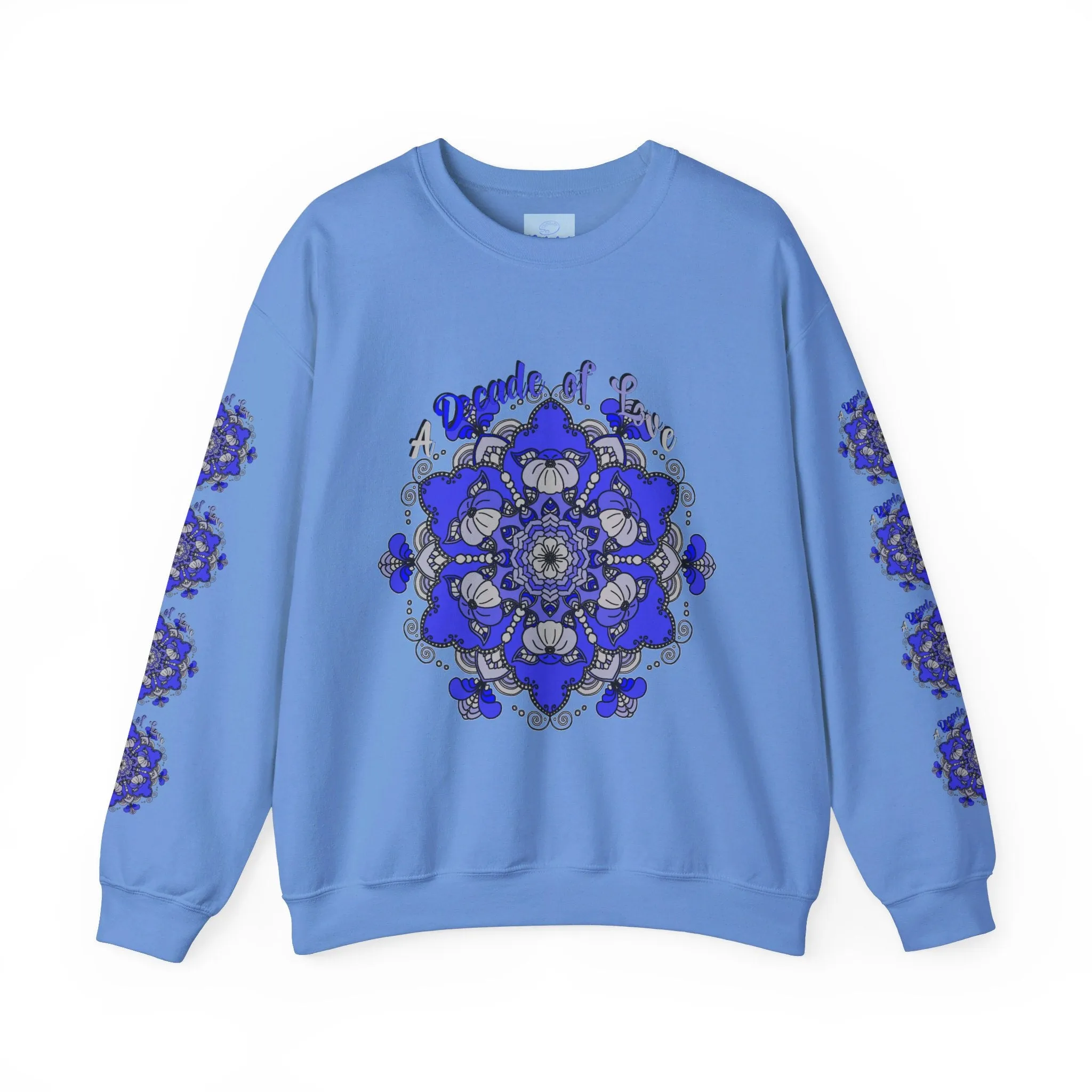 10th Anniversary Mandala Design Unisex Sweatshirt