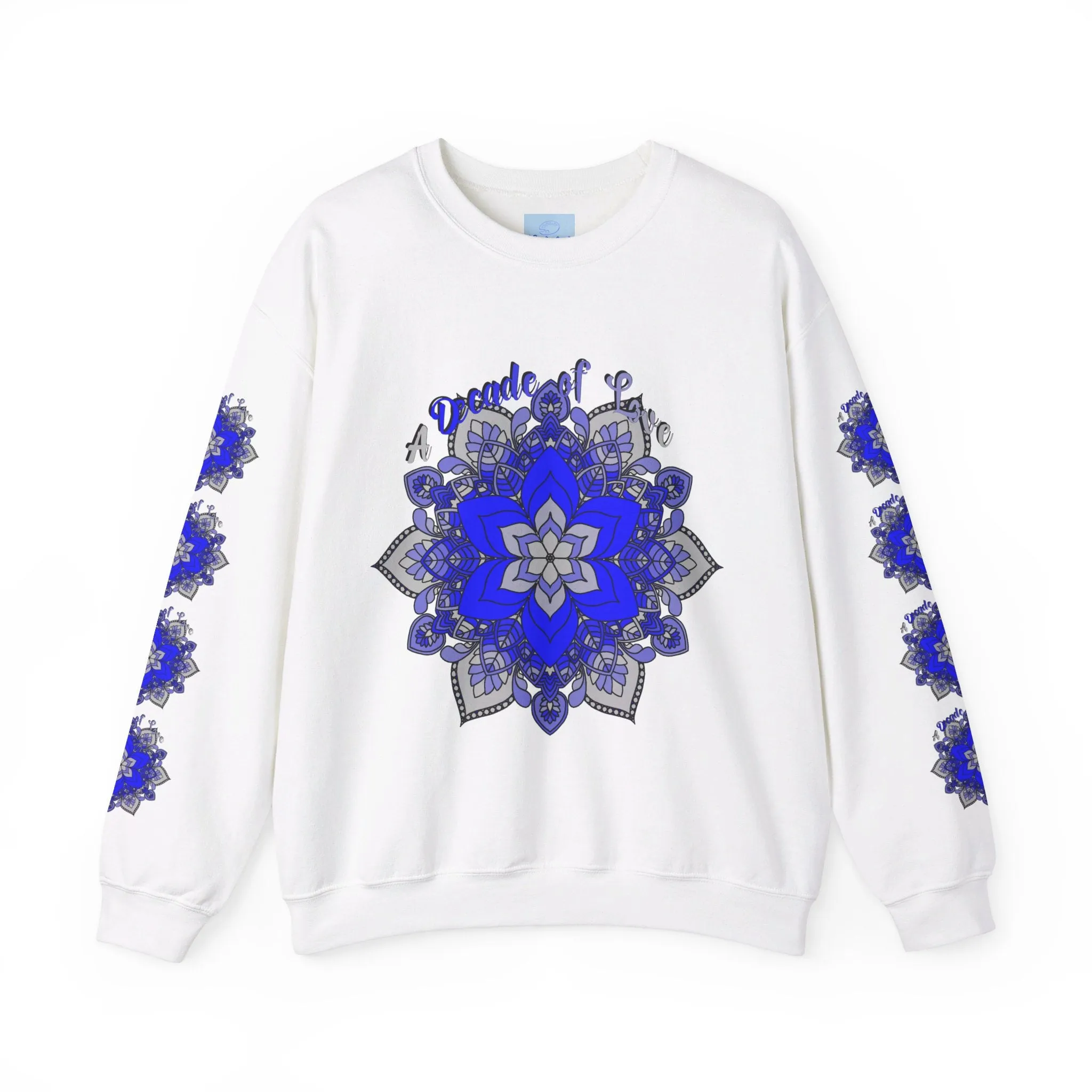 10th Anniversary Mandala Design Unisex Sweatshirt