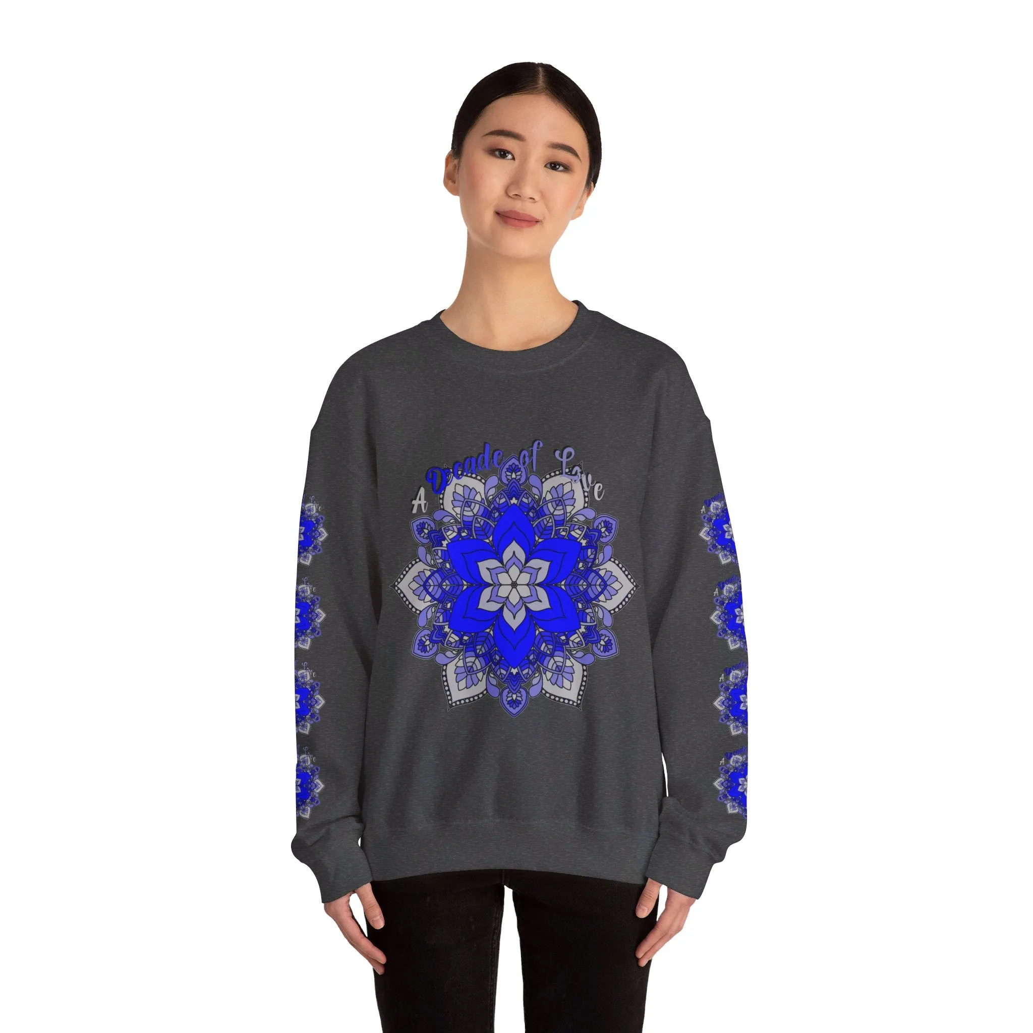 10th Anniversary Mandala Design Unisex Sweatshirt