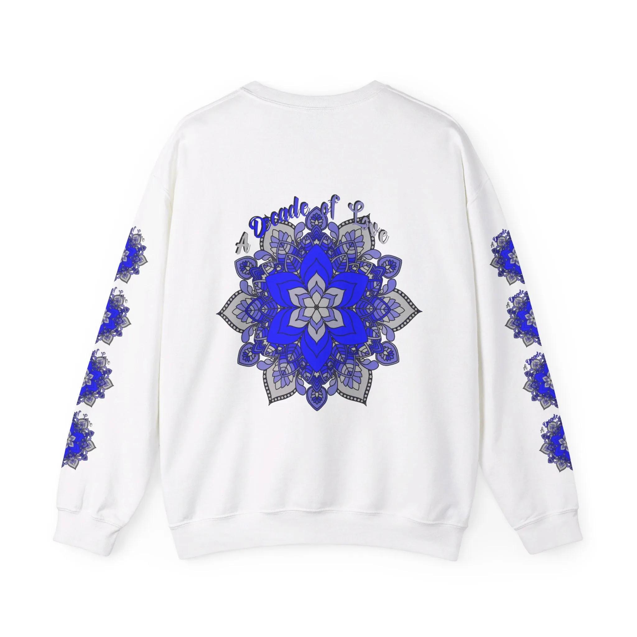 10th Anniversary Mandala Design Unisex Sweatshirt