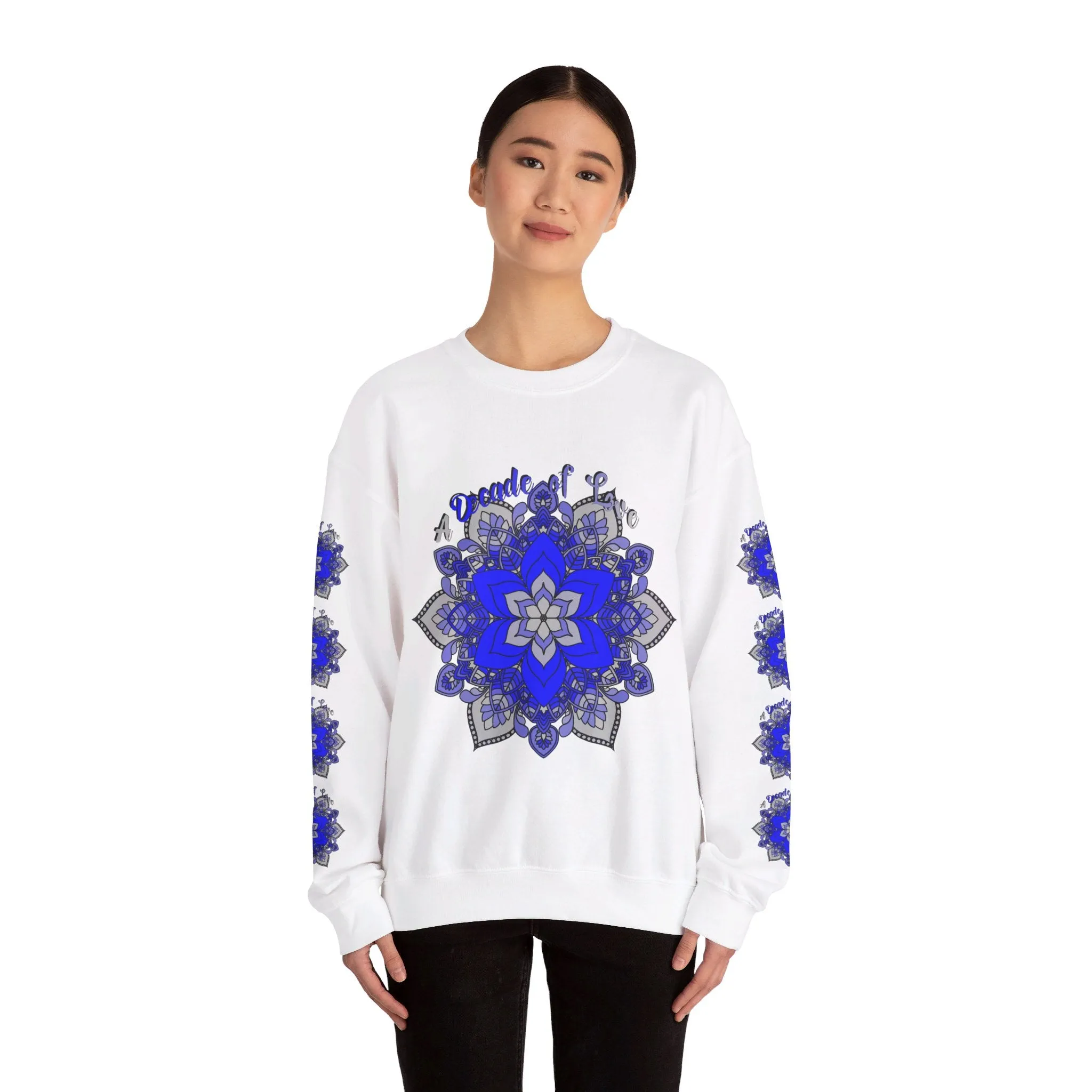 10th Anniversary Mandala Design Unisex Sweatshirt