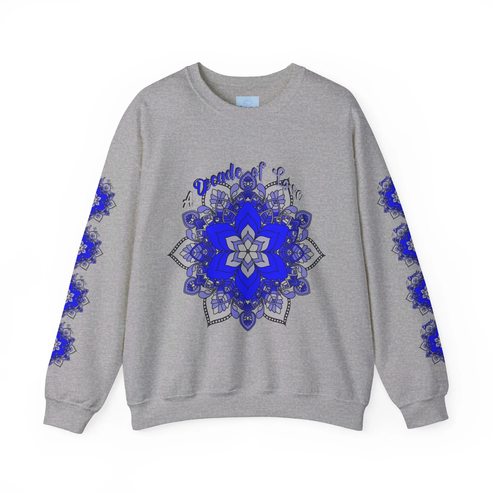 10th Anniversary Mandala Design Unisex Sweatshirt