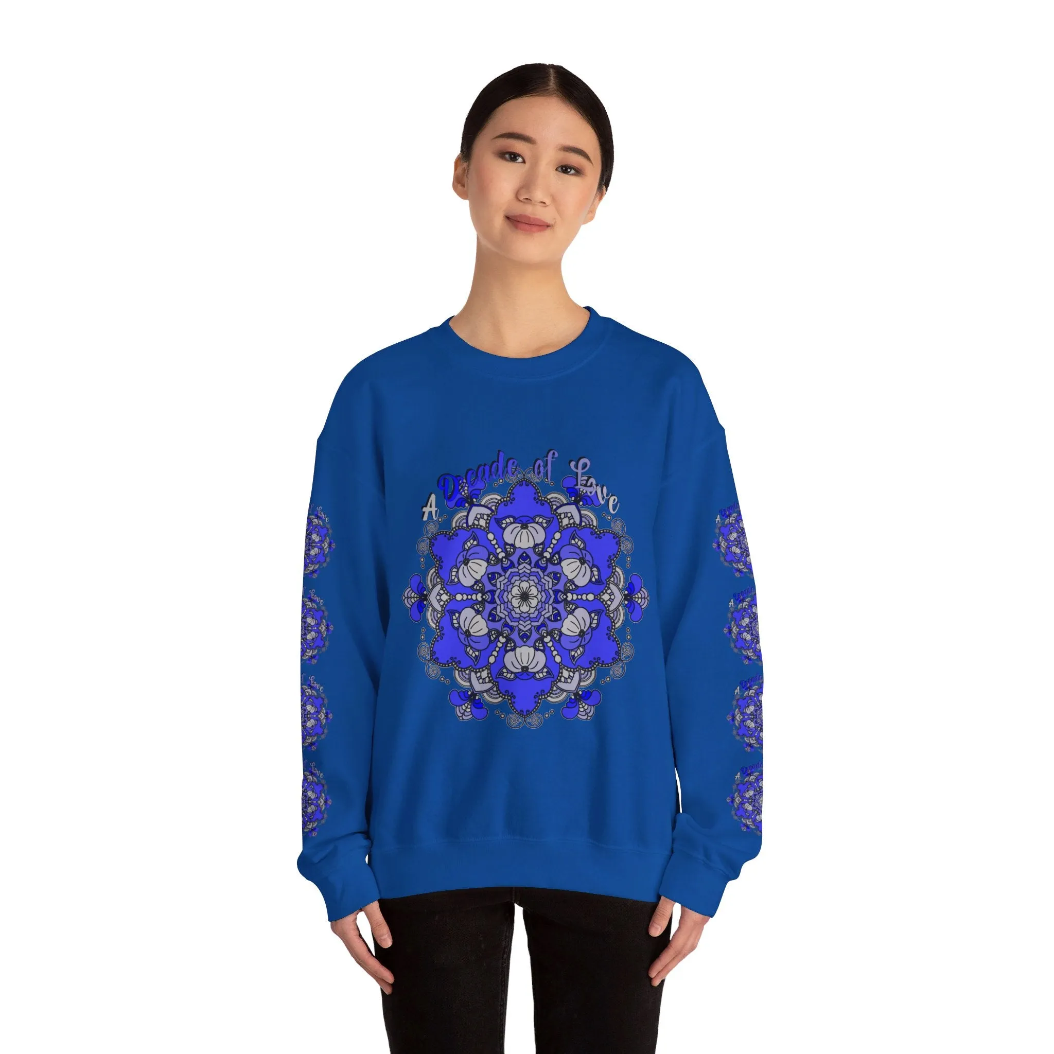 10th Anniversary Mandala Design Unisex Sweatshirt