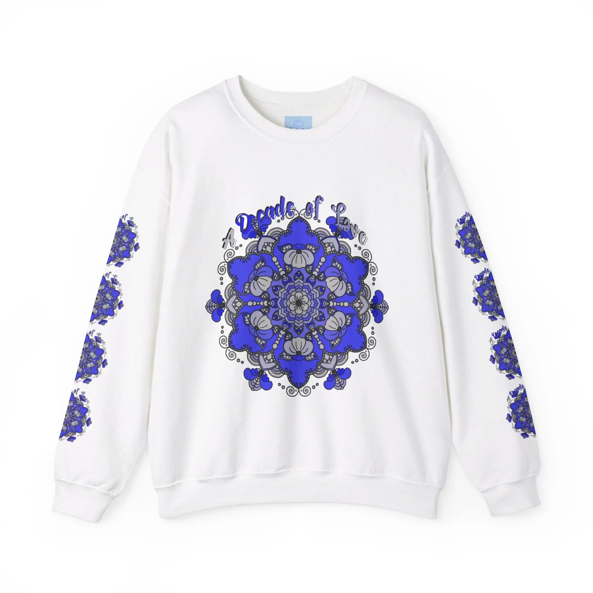 10th Anniversary Mandala Design Unisex Sweatshirt