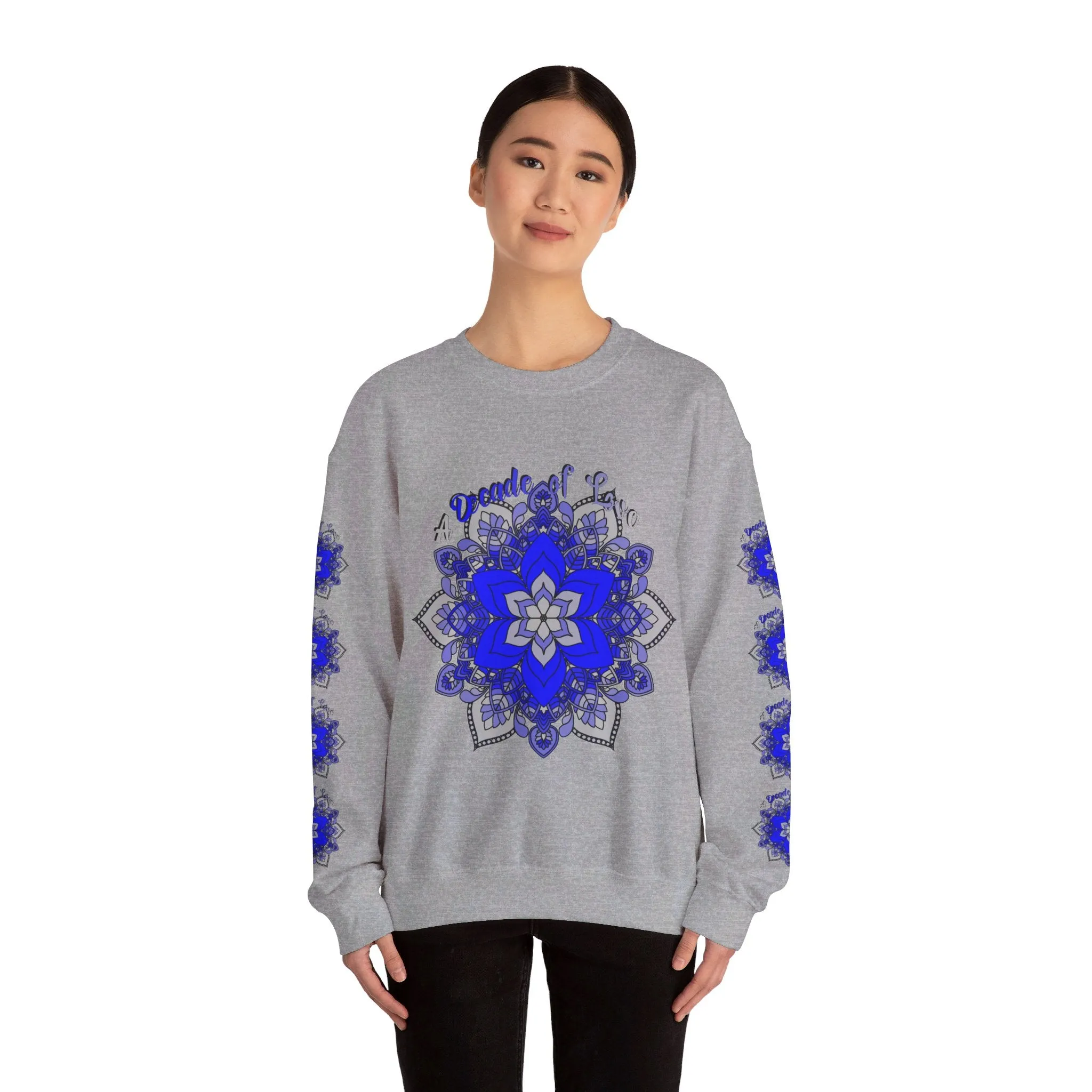 10th Anniversary Mandala Design Unisex Sweatshirt