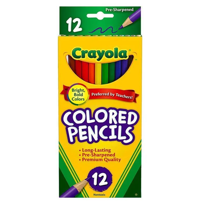 (12 Bx)Crayola Colored Pencils 12 Ct