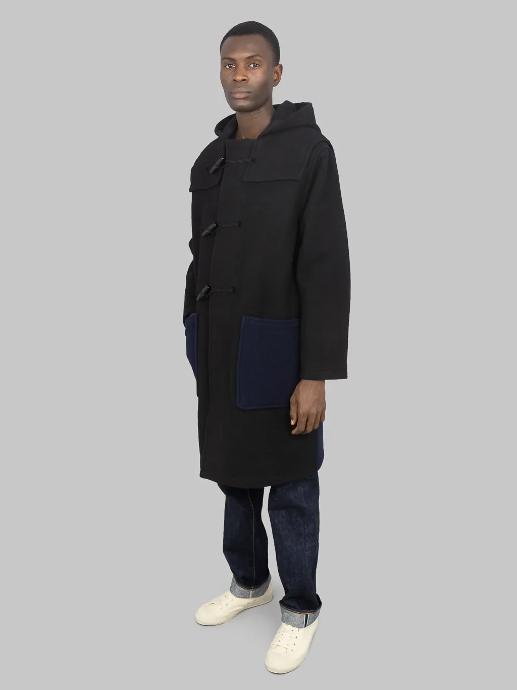 3sixteen x Gloverall Two-Tone Monty Duffle Coat