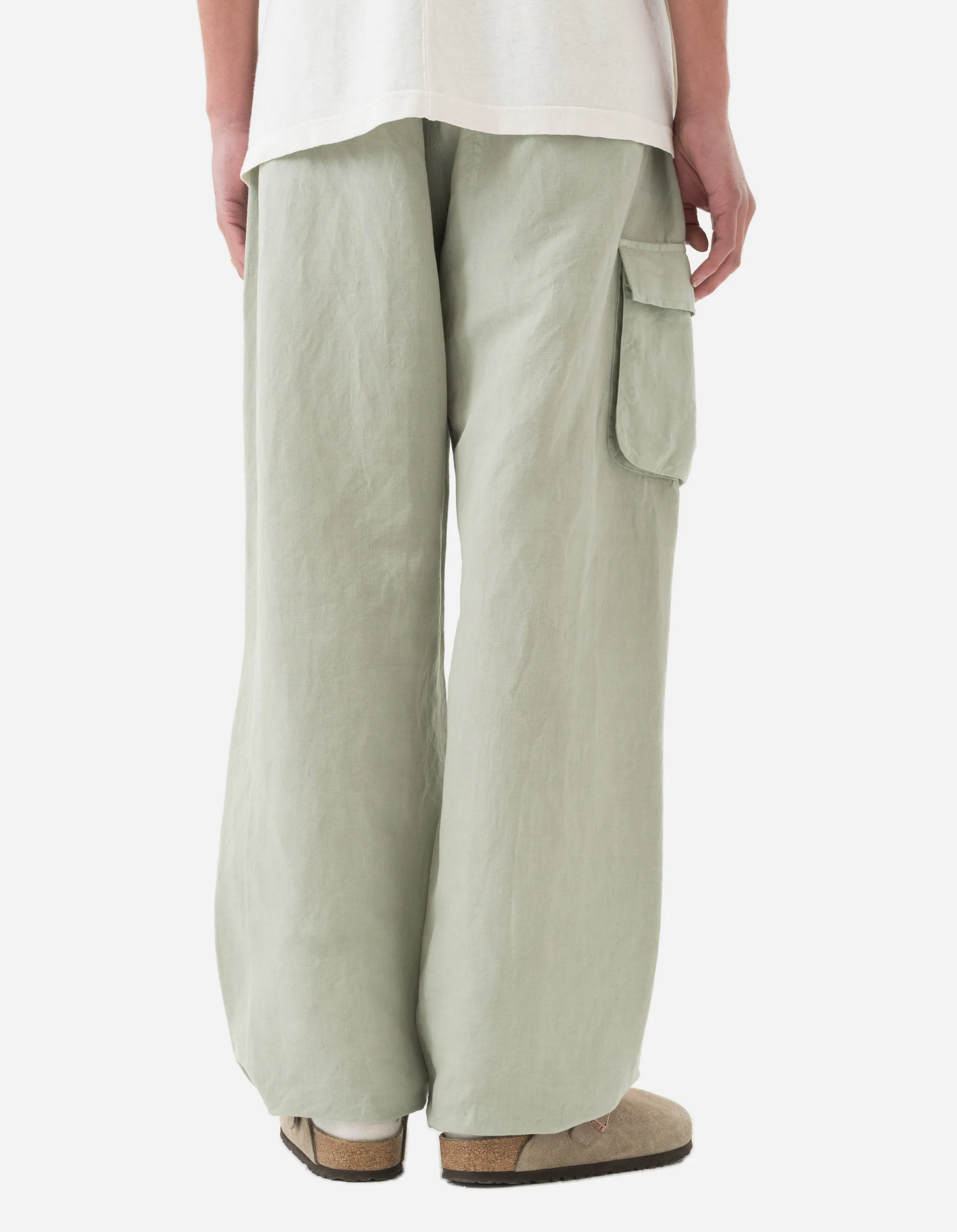 5213 Hemp Asym Cargo Track Pants Sage