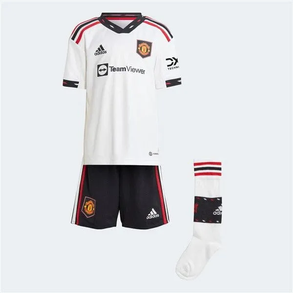 ADIDAS MANCHESTER UNITED 22/23 AWAY MINI KIT_ PRESCHOOL BOYS