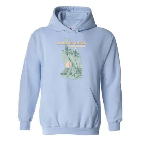 Alpha Chi Omega Cacti Sunset Heavy Blend Sweatshirt Hooded Sweatshirt