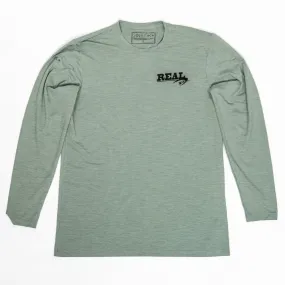 Anetik Low Pro Tech L/S Rashguard-Dark Olive Heathered