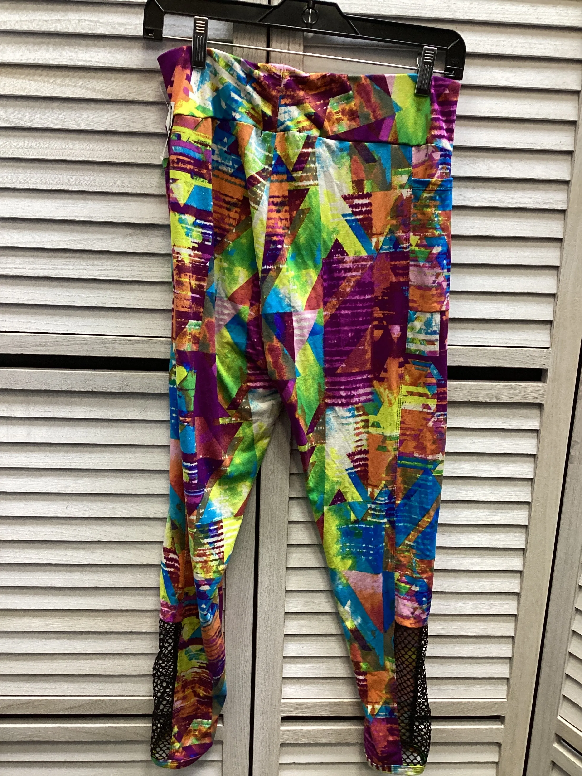 Athletic Leggings By Eye Candy In Multi-colored, Size: 1x