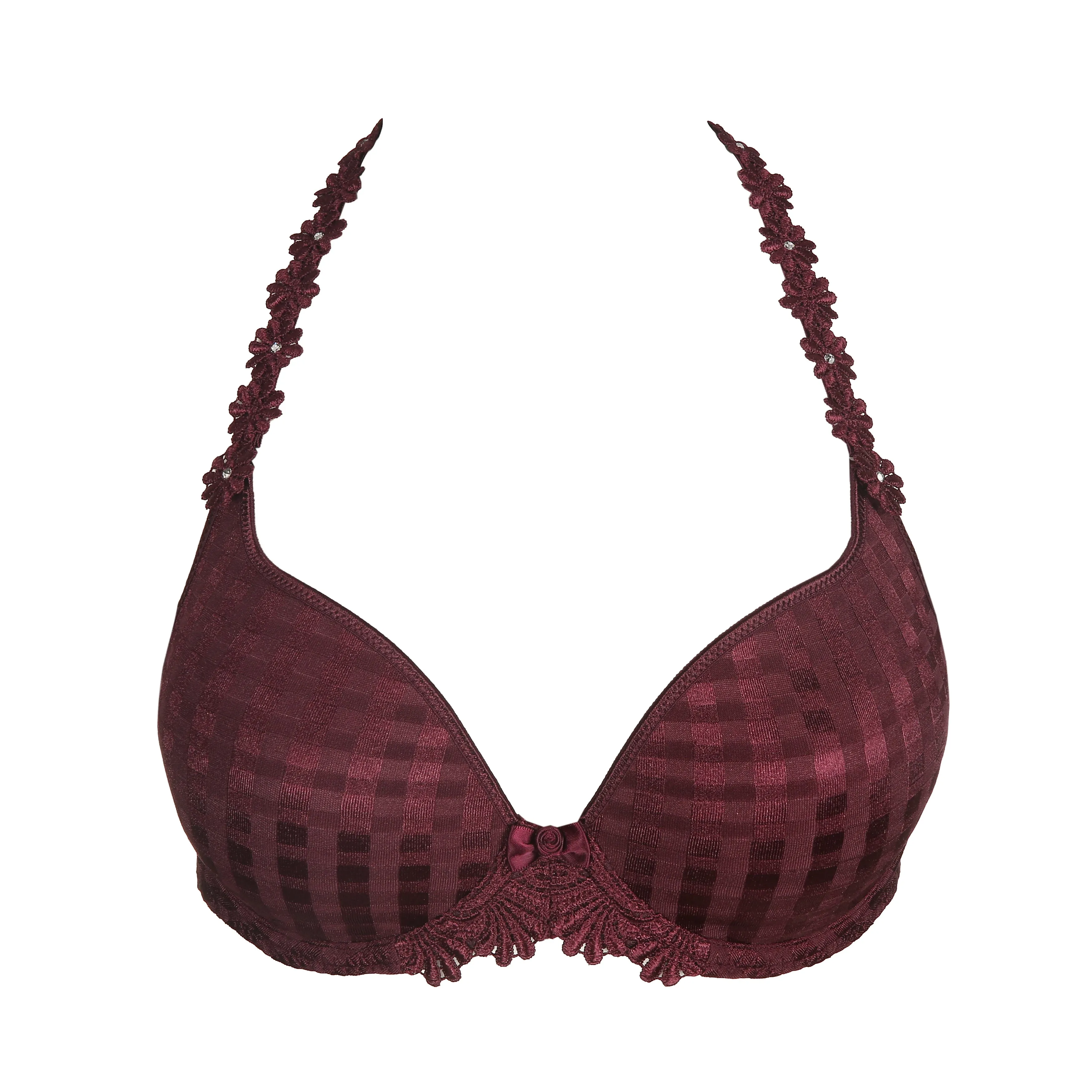 Avero Heart Shape Bra | Wine