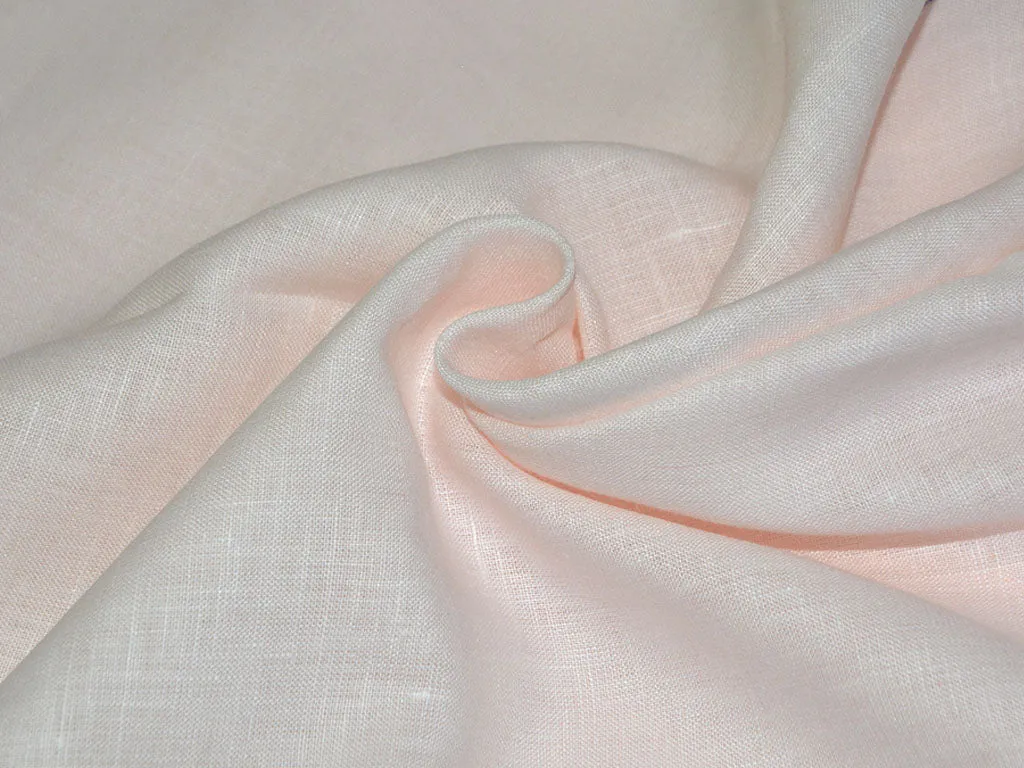 Baby Pink Pure Linen Fabric - 60 Lea (Wholesale)