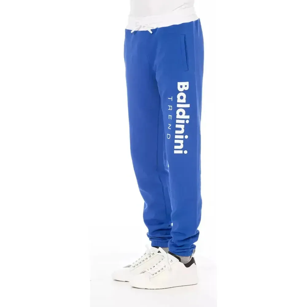 Baldinini Trend Blue Cotton Men Pants