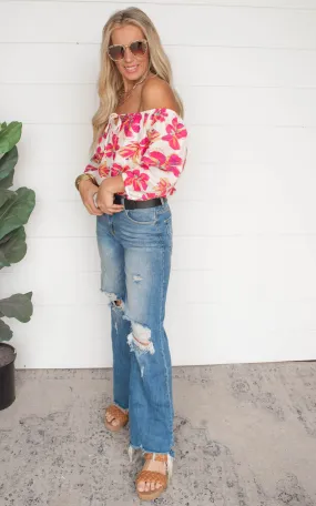 Be Bold Floral Off the Shoulder Top | FINAL SALE