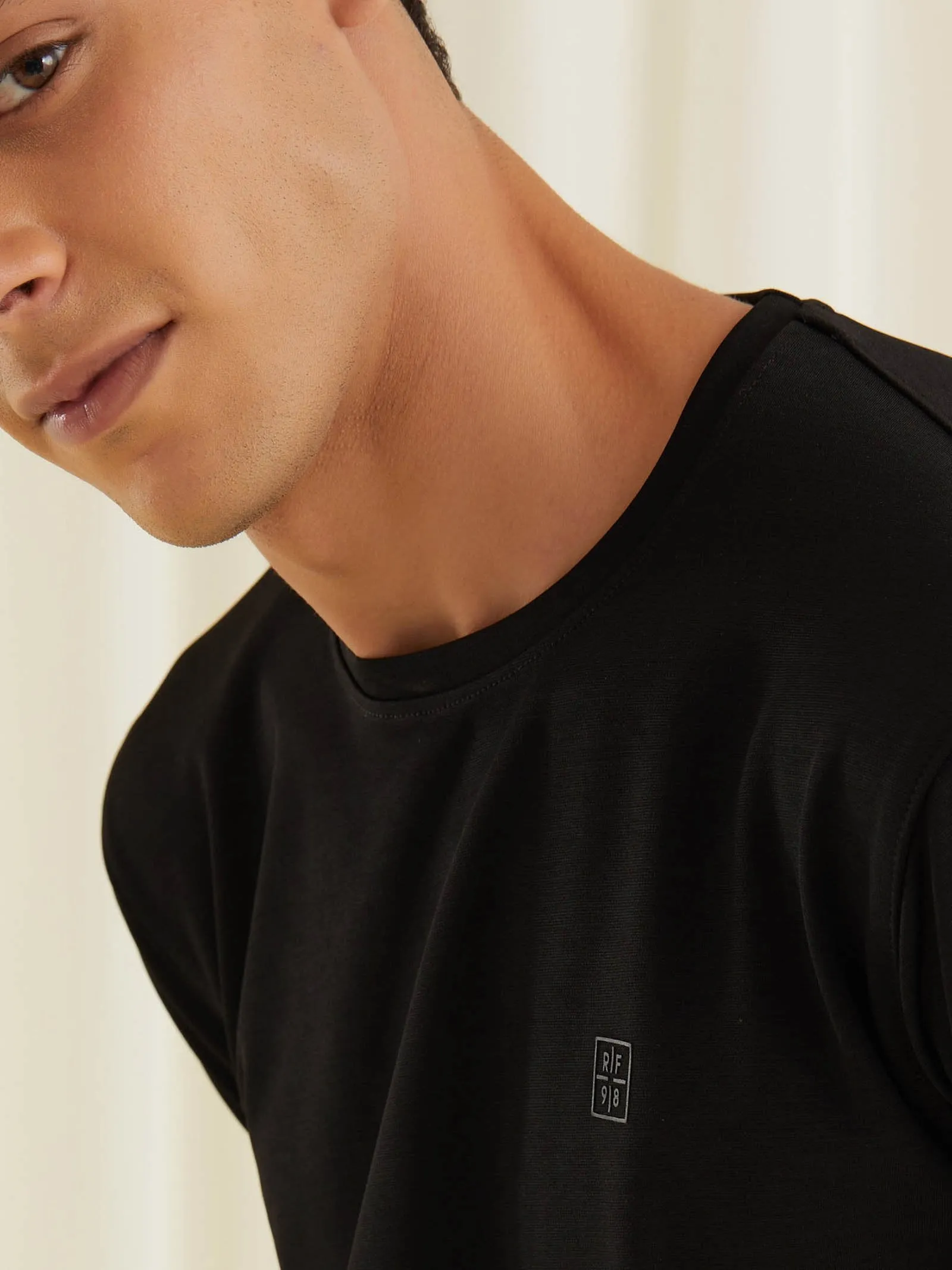 Black 4-Way Stretch Sweatshirt