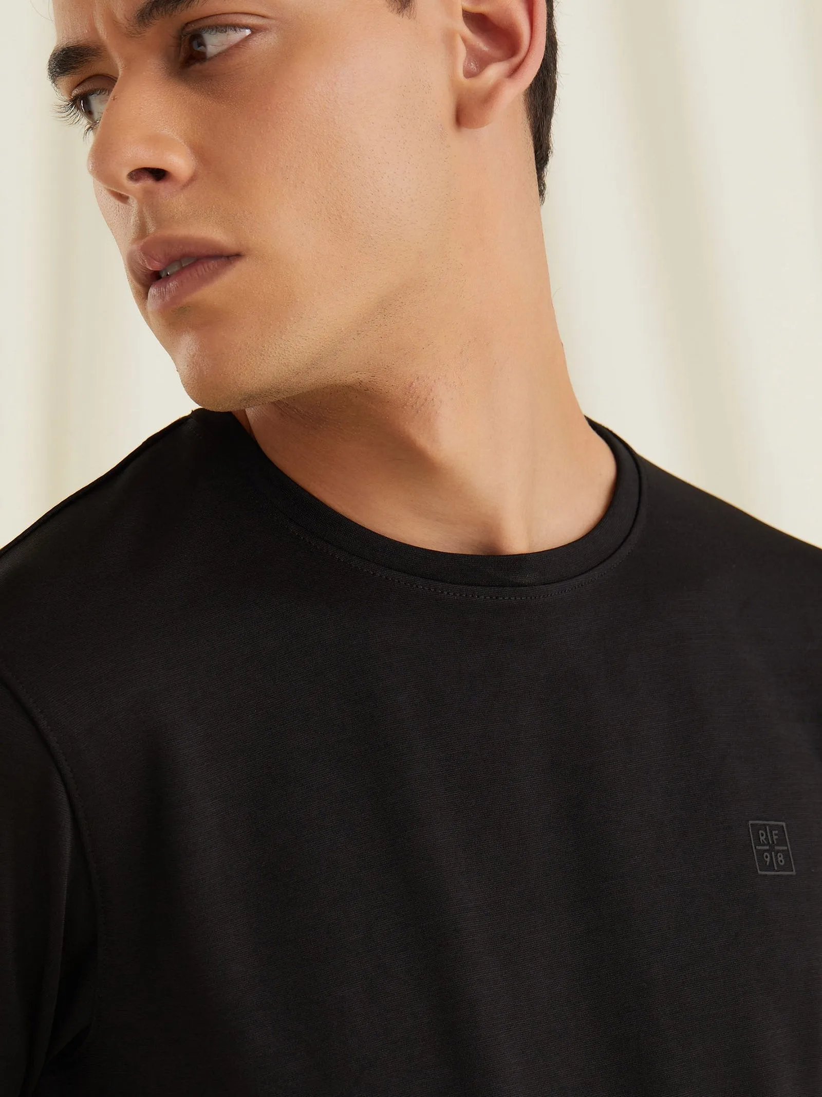 Black 4-Way Stretch Sweatshirt