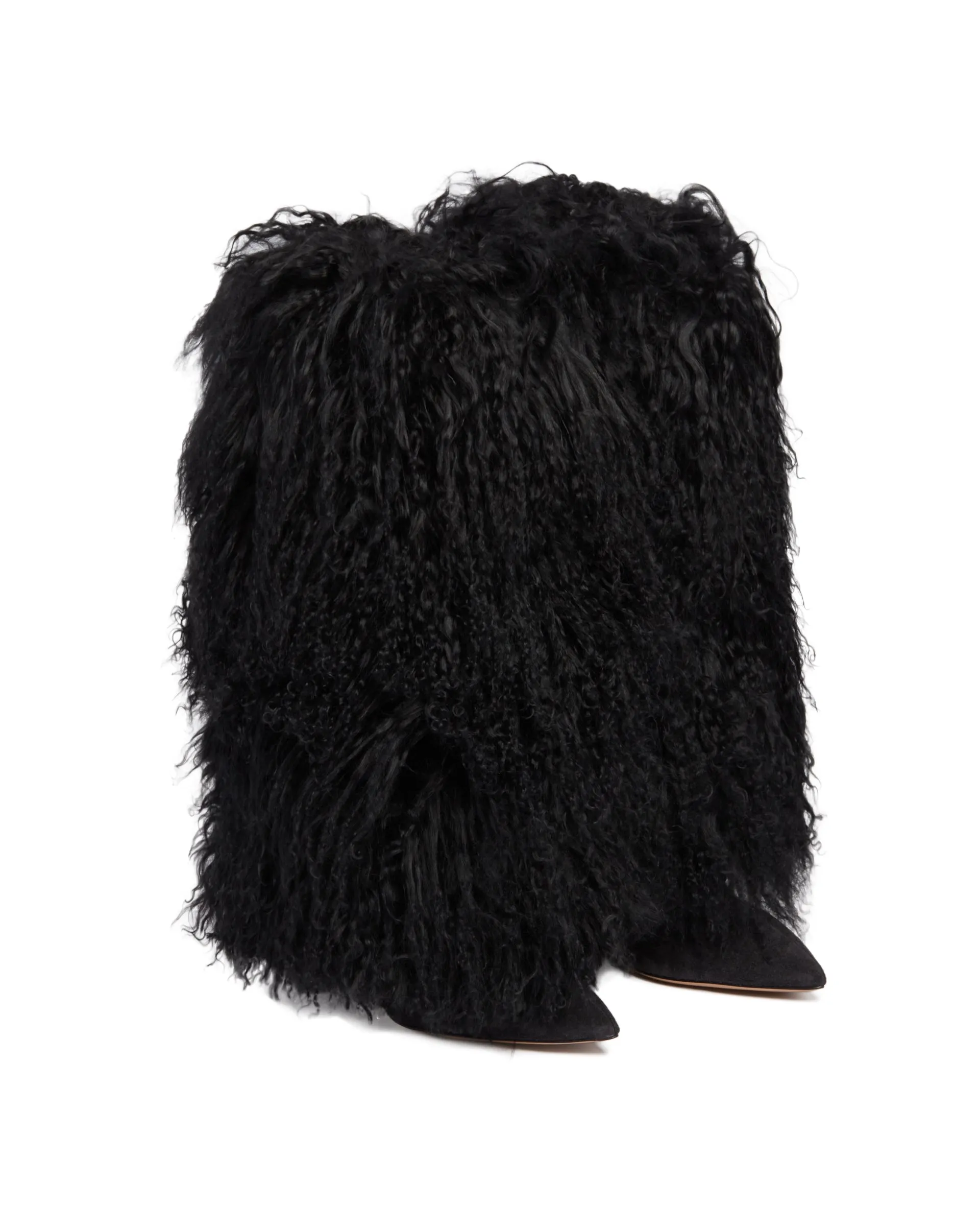 Black Fur Boots