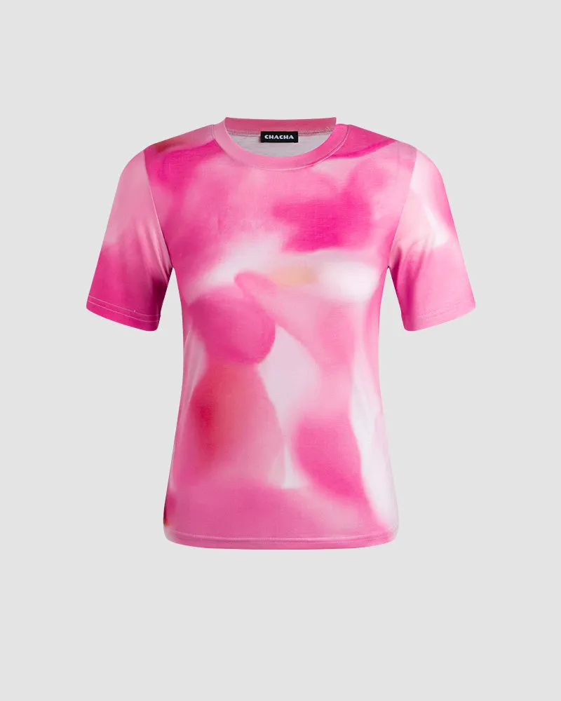 Blurry Rose Mist T-Shirt