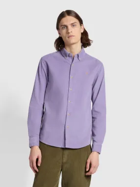 Bowery Casual Fit Long Sleeve Shirt In Lavender Sunrise