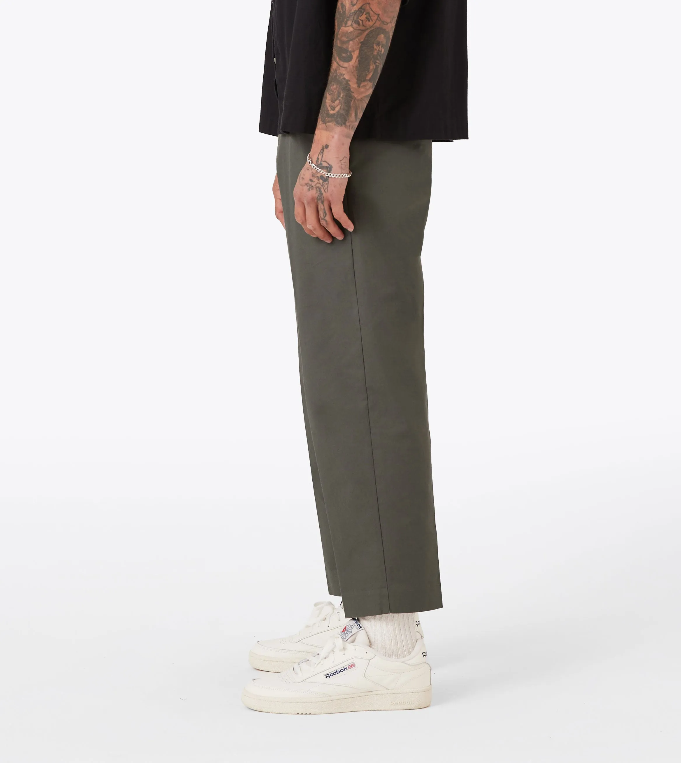 Box Crop Pant Olive