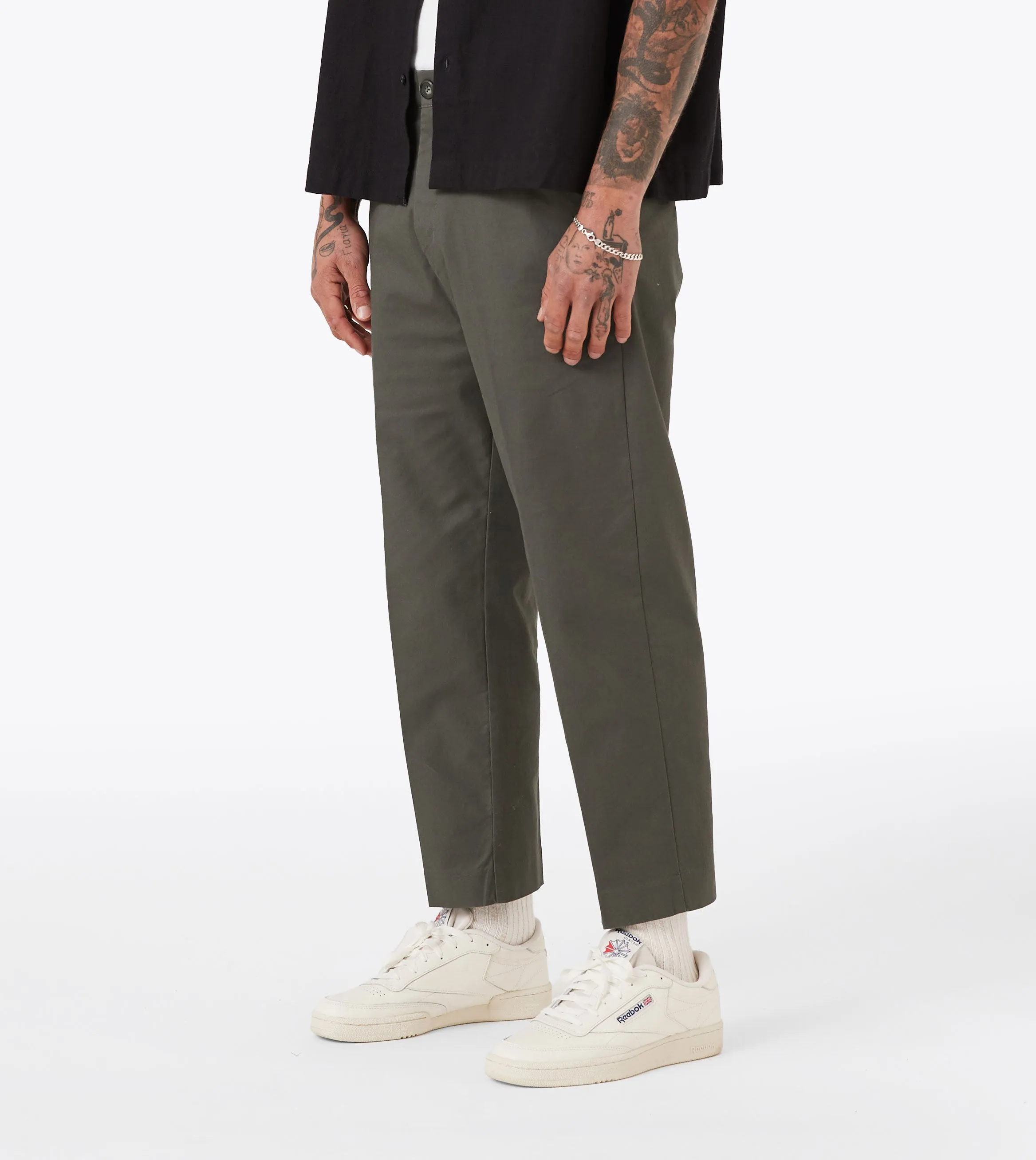 Box Crop Pant Olive