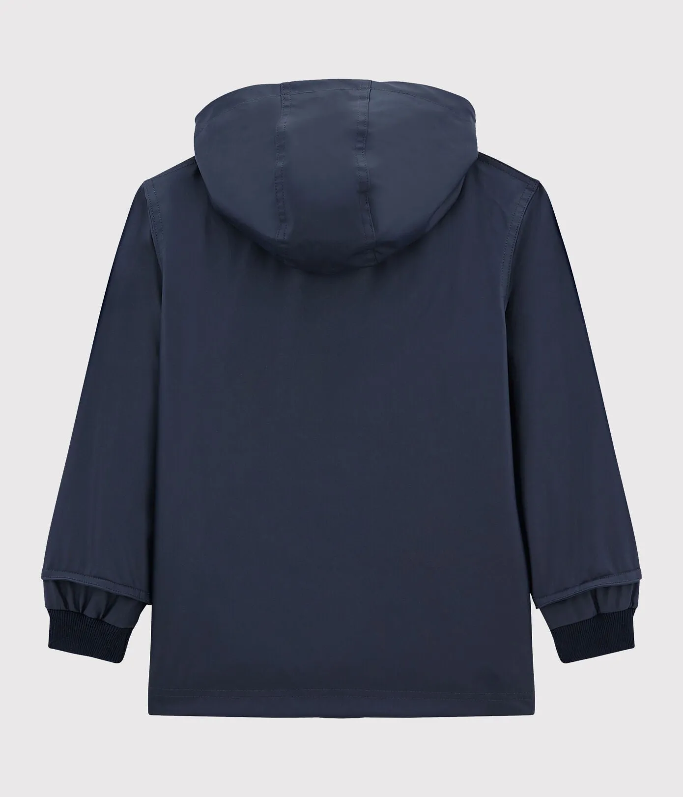 boys navy hooded rain coat