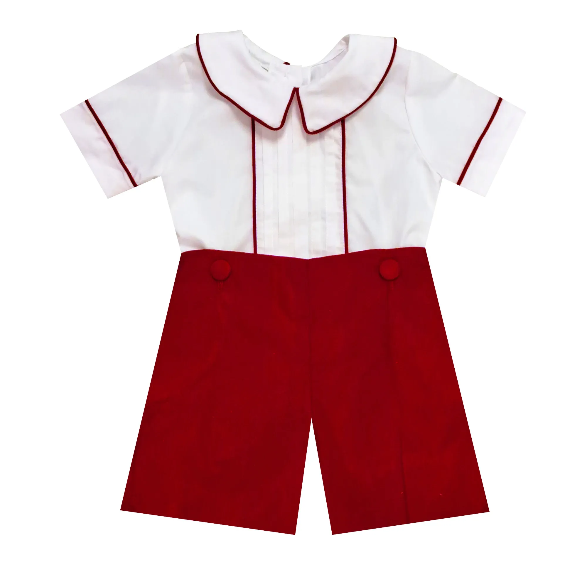 Boy's 'Red Christmas" Corduroy Boy Short