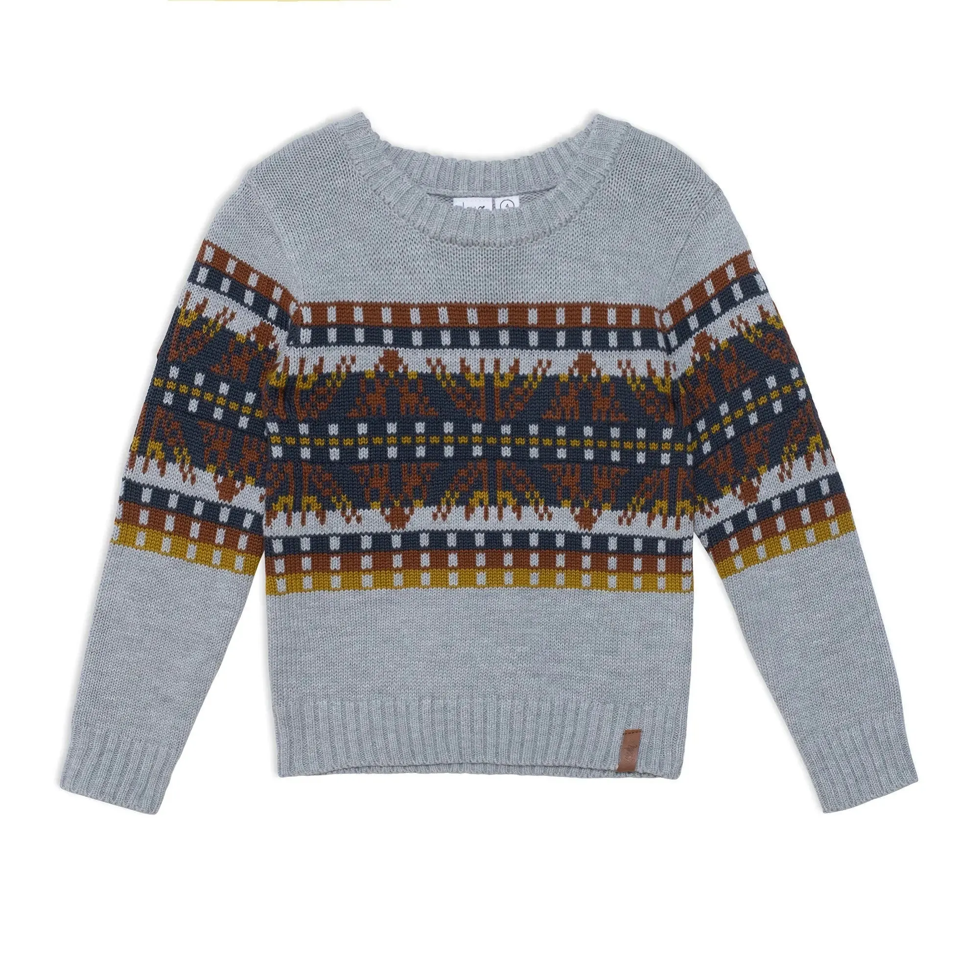 Boys Sweater Light - Grey Heather | DEUX PAR DEUX