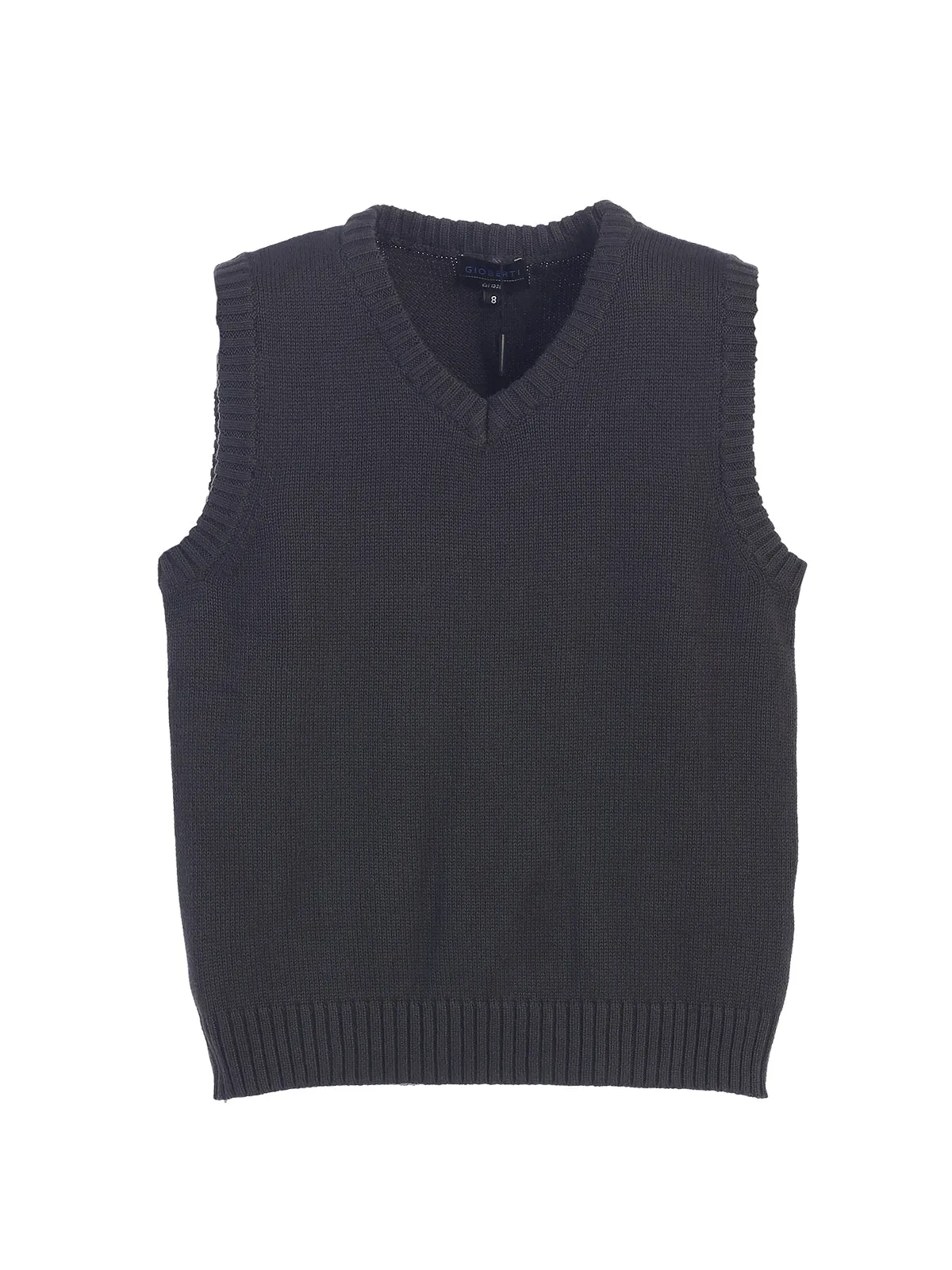 Boy's V-Neck Knitted Vest