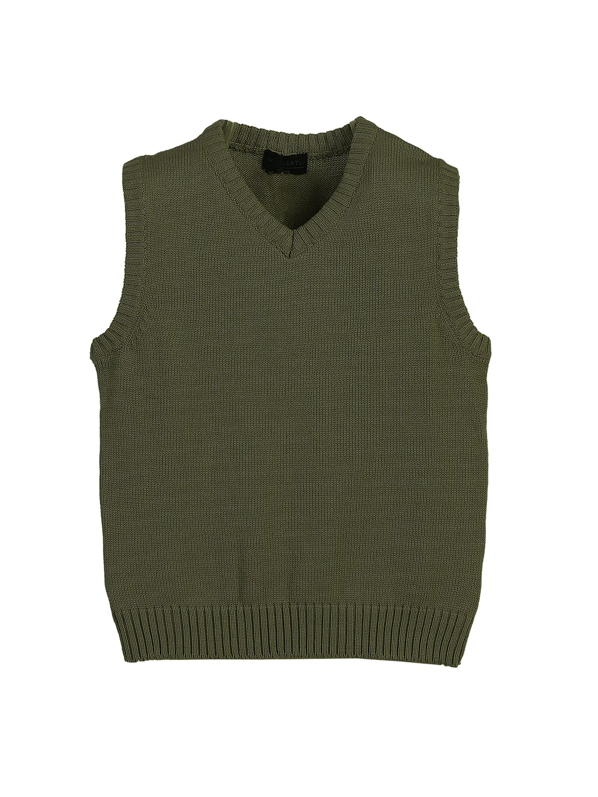 Boy's V-Neck Knitted Vest