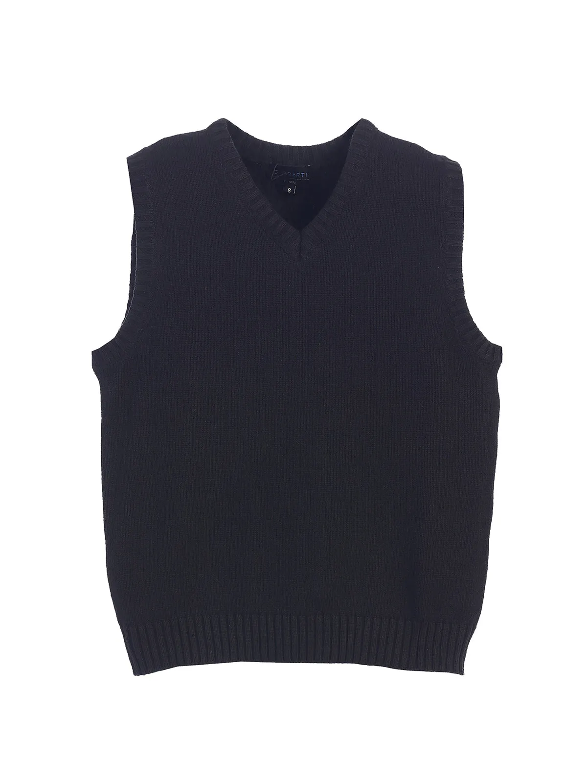 Boy's V-Neck Knitted Vest