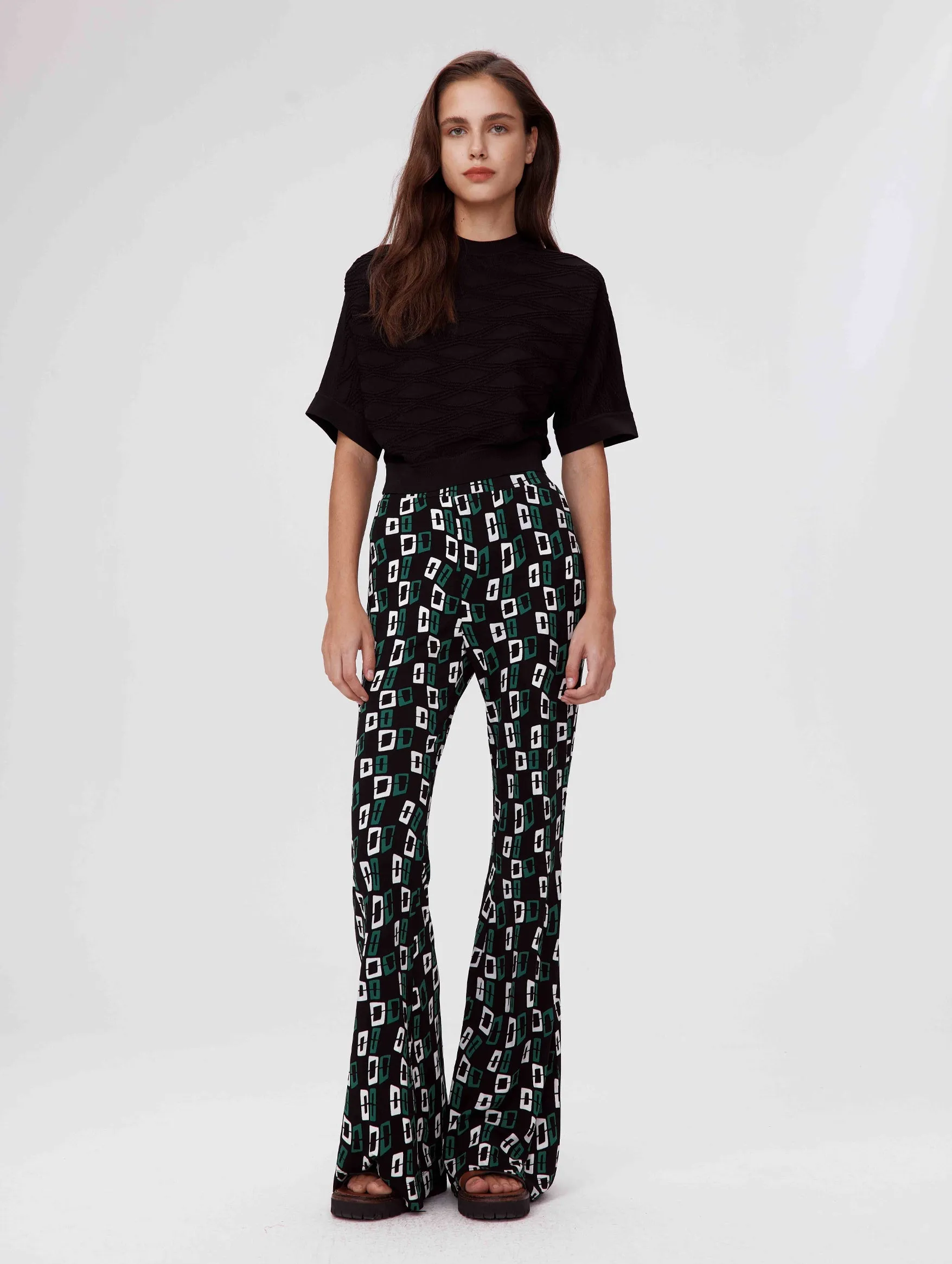 Brooklyn Pants in Chain Spots Black