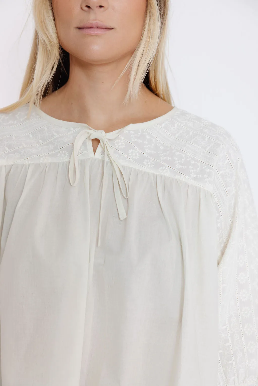 Callie Mae Blouse in Natural