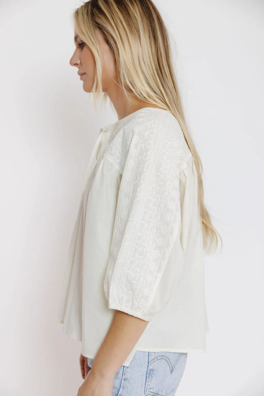 Callie Mae Blouse in Natural