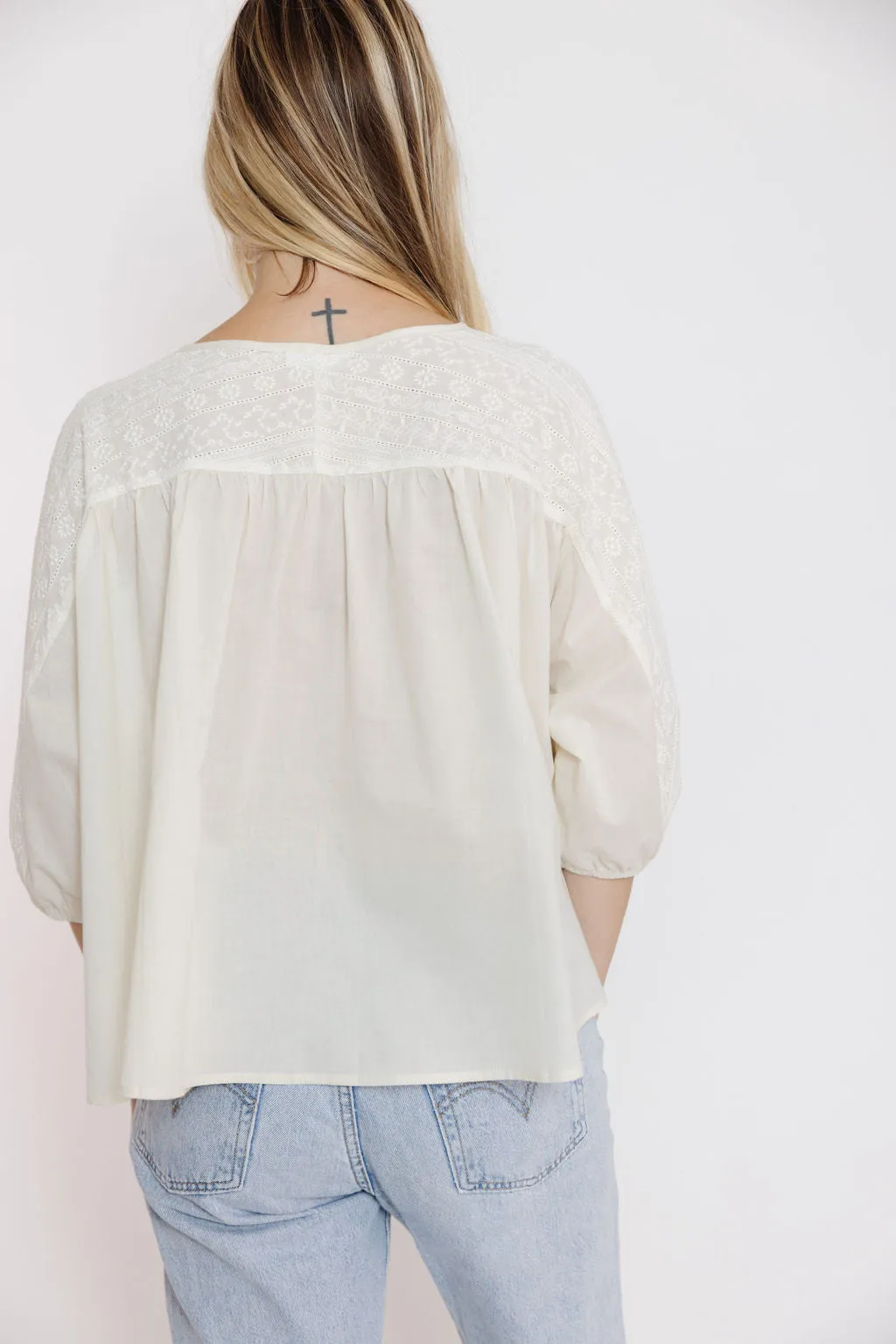 Callie Mae Blouse in Natural