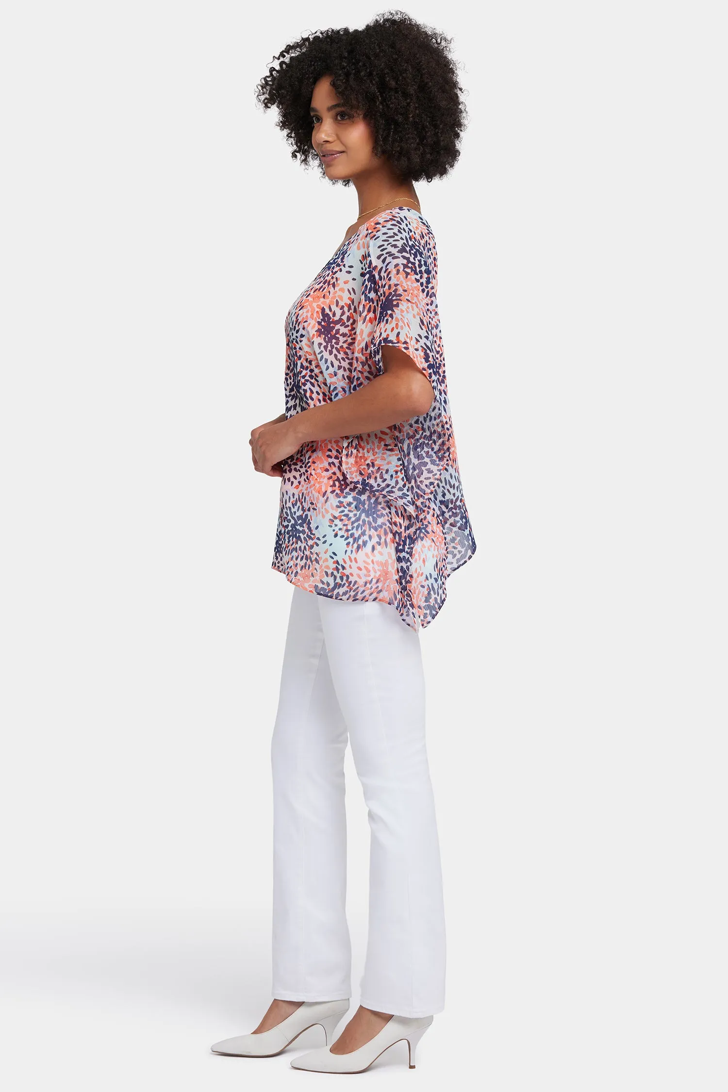 Chiffon Caftan Popover - Stargazer Desert Flower