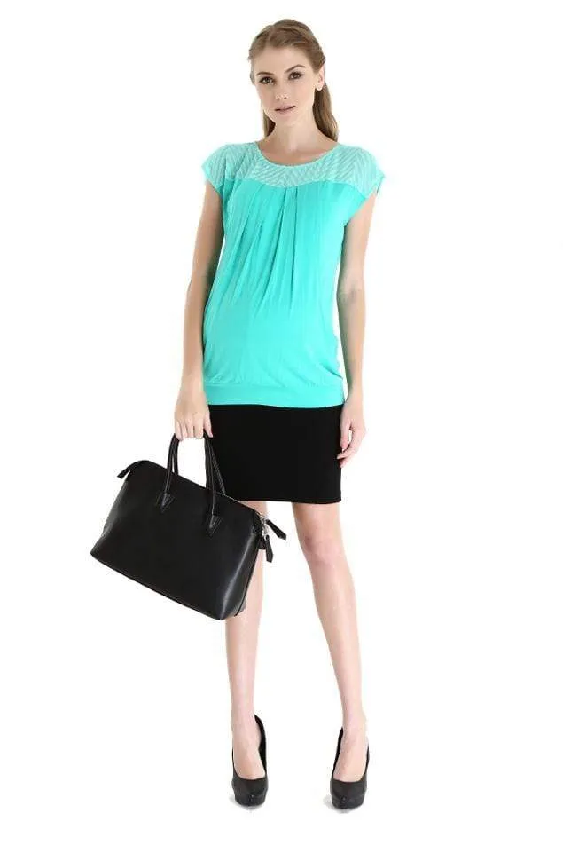 Claire Cap Sleeve Top Mint