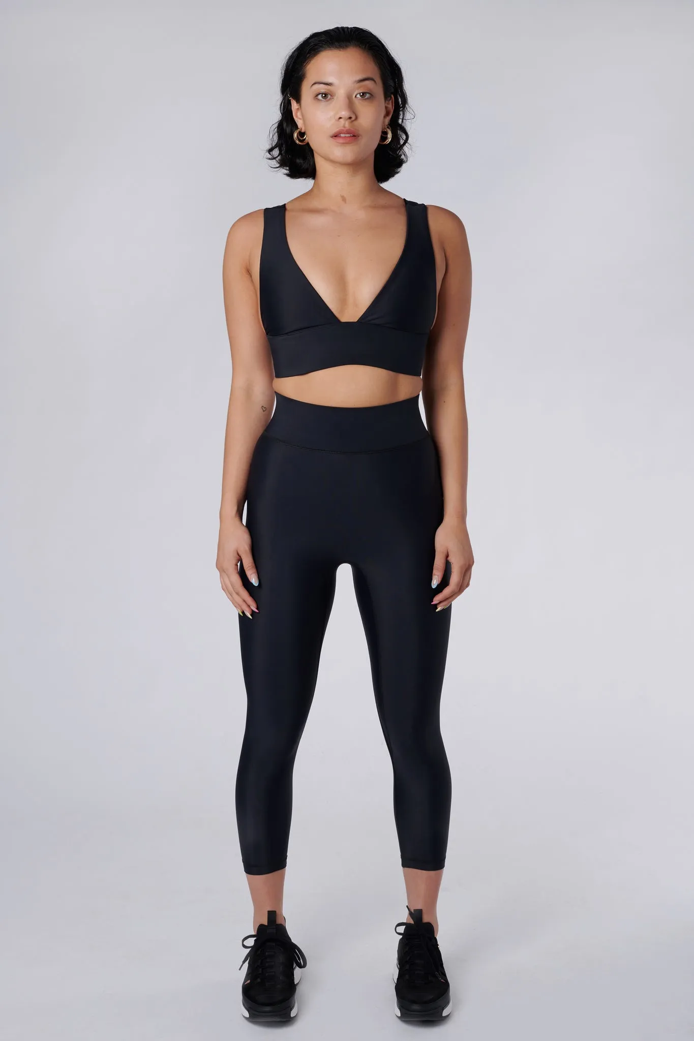 Cora Compression Leggings | Recycled Nylon | Black