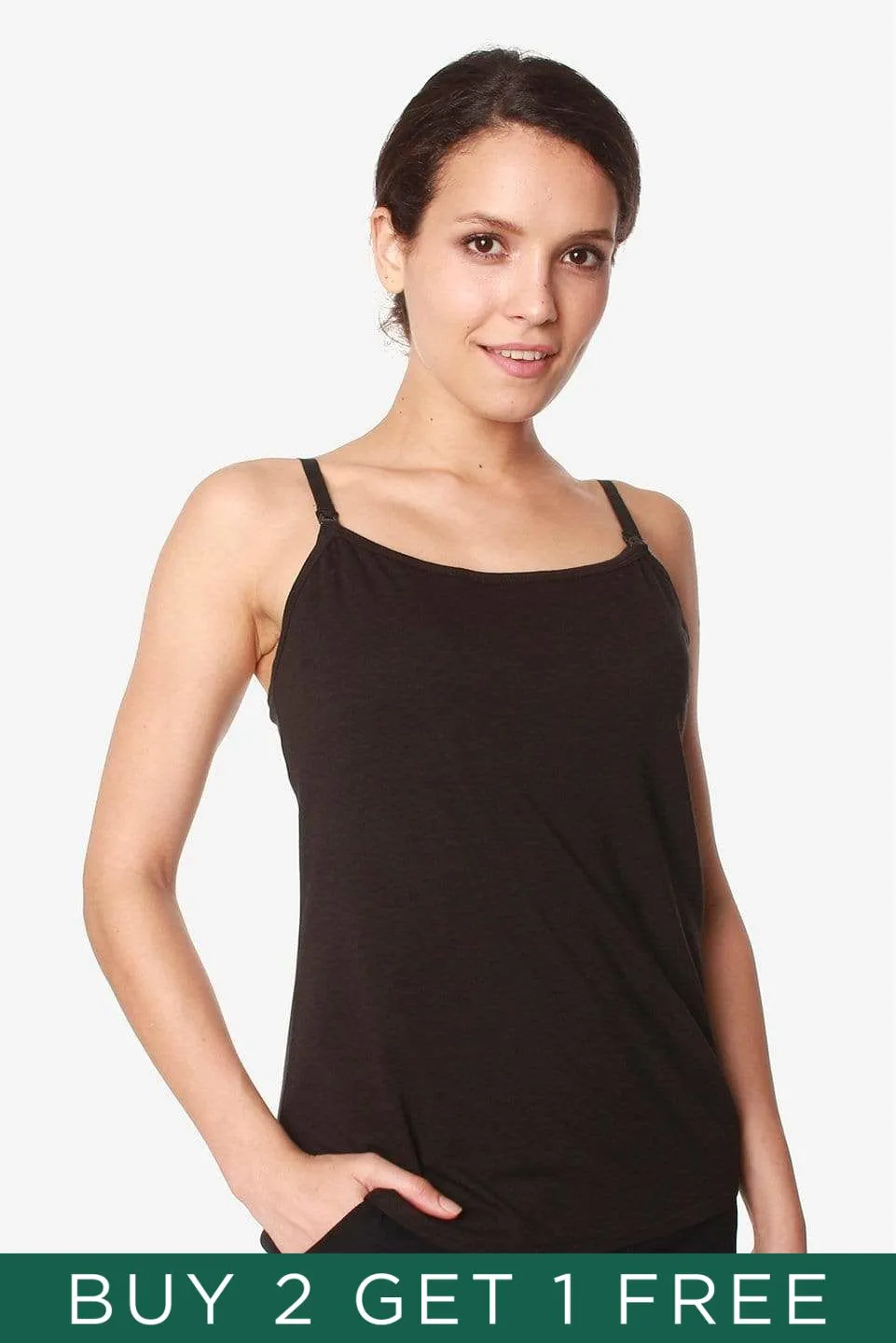 Coretta Nursing Camisole Black