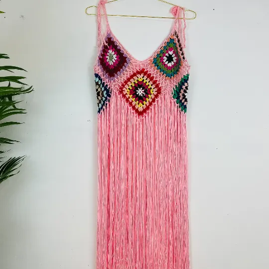 Crochet Cover up with Tassel