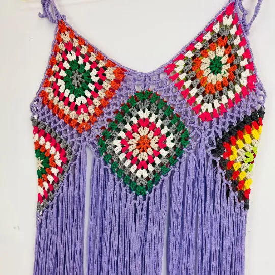 Crochet Cover up with Tassel