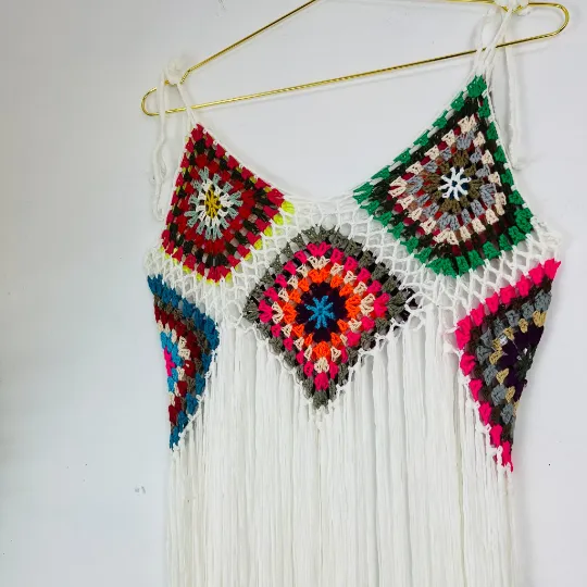 Crochet Cover up with Tassel