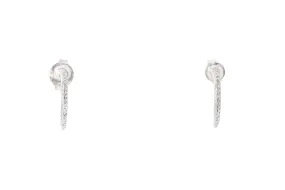 Cubic Zirconia CZ JWBR Zales 925 Sterling Silver Mini Hoop Earrings Kids