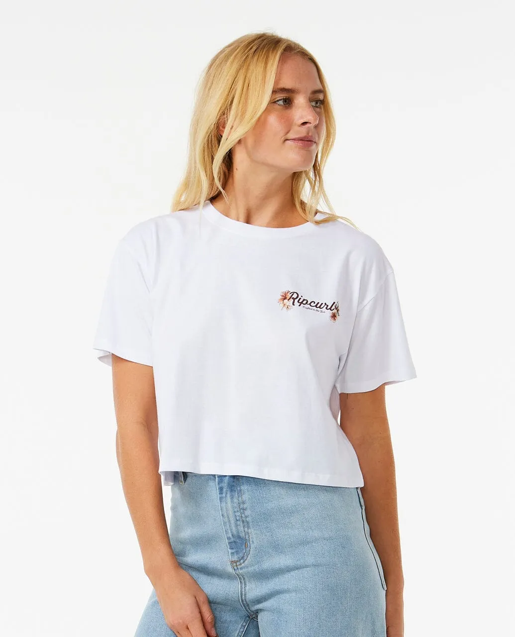 Dancing Crop Tee - White