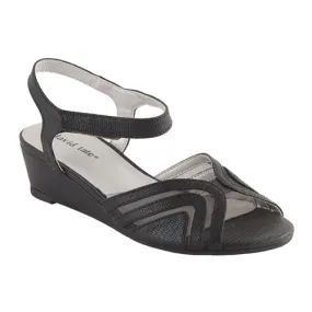 David Tate Admire Black Wedge Heel (Women's)