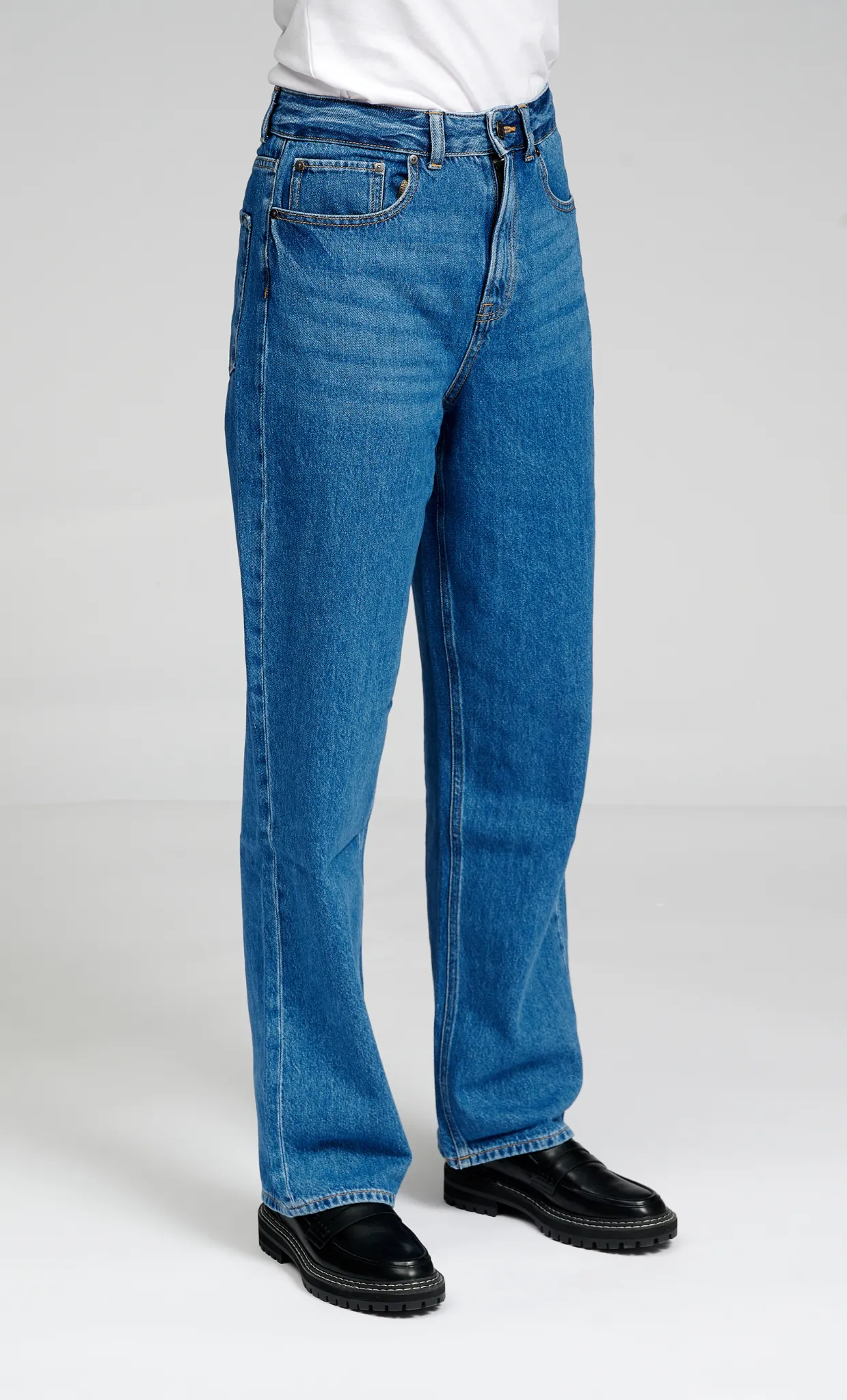 De Originale Performance Loose Jeans - Medium Blue Denim